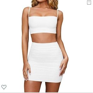 White two piece set